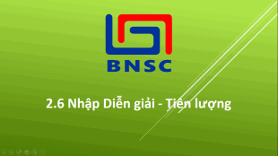 2.6 Nhập Diễn giải - Tiên lượng